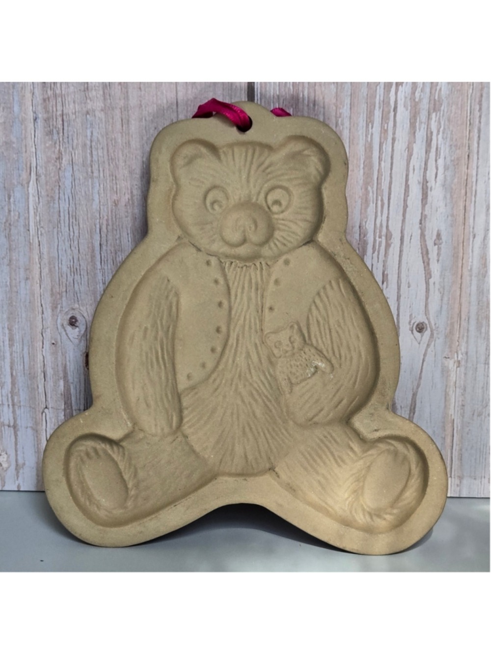 Brown Bag Cookie Art Teddy Bear Cookie Molds Vintage 1984 1990 Lot of 2